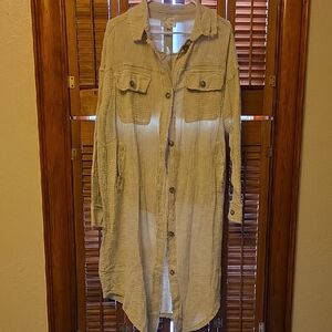 NWT Oli & Hali Buttondown Long Shirt Oversized Small